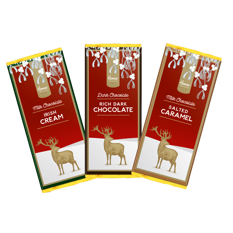 Hames Chocolate Christmas Stag Chocolate Range