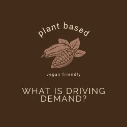 What is driving consumer demand to plant based and Vegan friendly chocolate?
