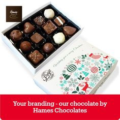 Your branding, our chocolates by Hames Chocolates