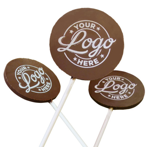 Branded Chocolate Lollipops