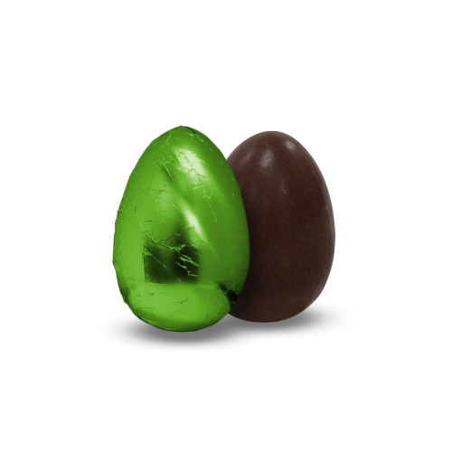 Promotional - 25g Dark Chocolate Easter Egg Wrapped in Green Foil