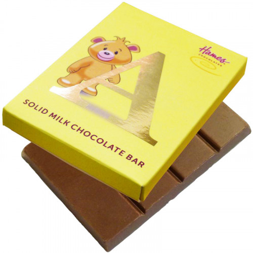 Alpha Bear Solid Milk Chocolate 50g Bar - A