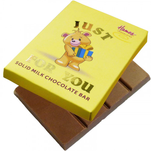 Alpha Bear Solid Milk Chocolate 50g Bar - Just For You