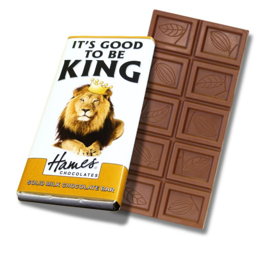 Animals with Attitude - 60g Milk Chocolate Bar Wrapped in Silver Foil Finished with a Themed Chuckle Lion Wrapper
