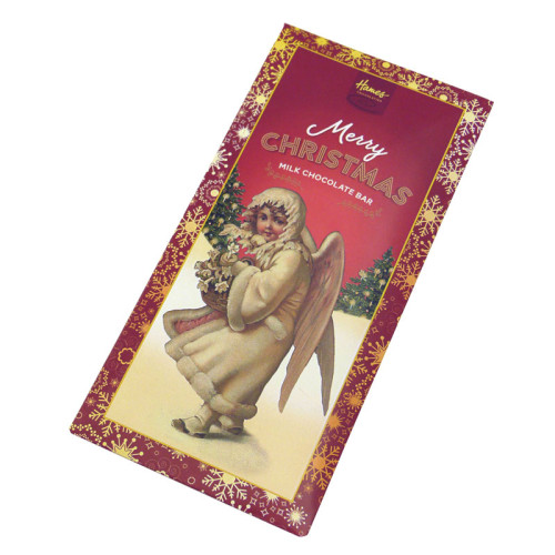 Victorian Christmas - 80g Milk Chocolate Bar Presented in a Card Sleeve with a Victorian Angel Design