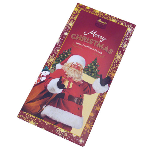 Victorian Christmas - 80g Milk Chocolate Bar Presented in a Card Sleeve with a Victorian Santa Design