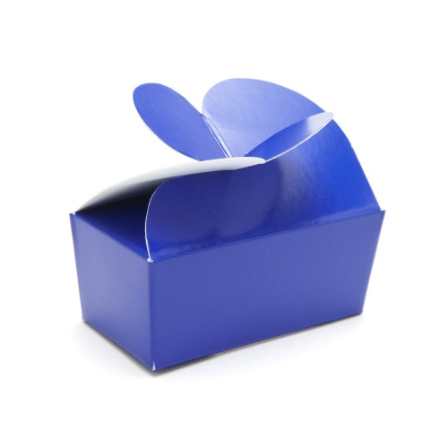 Attractive Fold-Up 2 Choc Ballotin Butterfly Top Box Only 66mm x 33mm x 31mm ideal for Chocolate, Truffles or Confectionery