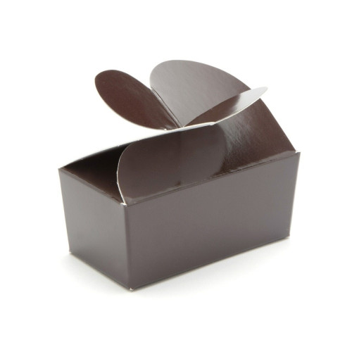 Attractive Fold-Up 2 Choc Ballotin Butterfly Top Box Only 66mm x 33mm x 31mm ideal for Chocolate, Truffles or Confectionery