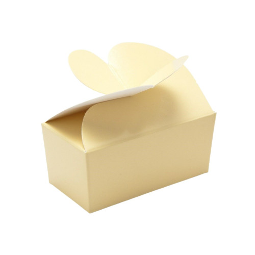 Attractive Fold-Up 2 Choc Ballotin Butterfly Top Box Only 66mm x 33mm x 31mm ideal for Chocolate, Truffles or Confectionery