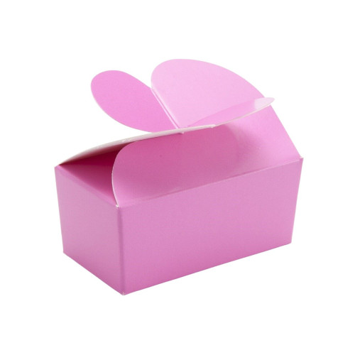 Attractive Fold-Up 2 Choc Ballotin Butterfly Top Box Only 66mm x 33mm x 31mm ideal for Chocolate, Truffles or Confectionery
