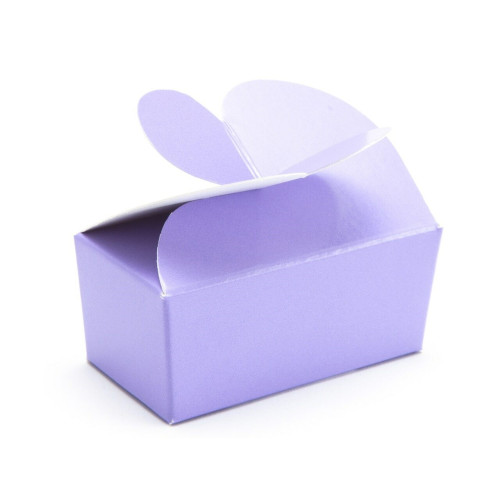 Attractive Fold-Up 2 Choc Ballotin Butterfly Top Box Only 66mm x 33mm x 31mm ideal for Chocolate, Truffles or Confectionery