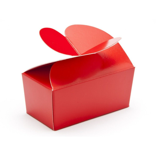 Attractive Fold-Up 2 Choc Ballotin Butterfly Top Box Only 66mm x 33mm x 31mm ideal for Chocolate, Truffles or Confectionery