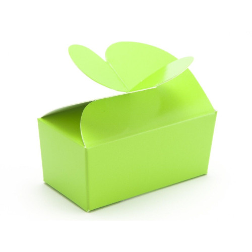 Attractive Fold-Up 2 Choc Ballotin Butterfly Top Box Only 66mm x 33mm x 31mm ideal for Chocolate, Truffles or Confectionery