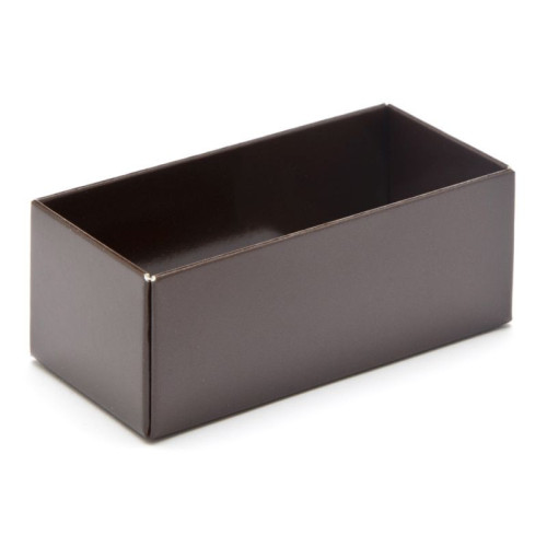Fold-Up 2 Chocolate Box Base Only 78mm x 41mm x 32mm inÂ Chocolate Brown