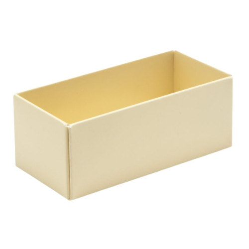 Fold-Up 2 Chocolate Box Base Only 78mm x 41mm x 32mm inÂ Cream