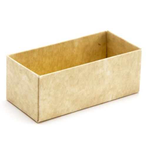 Biodegradable Fold-Up 2 Chocolate Box Base Only 78mm x 41mm x 32mm in Natural Kraft