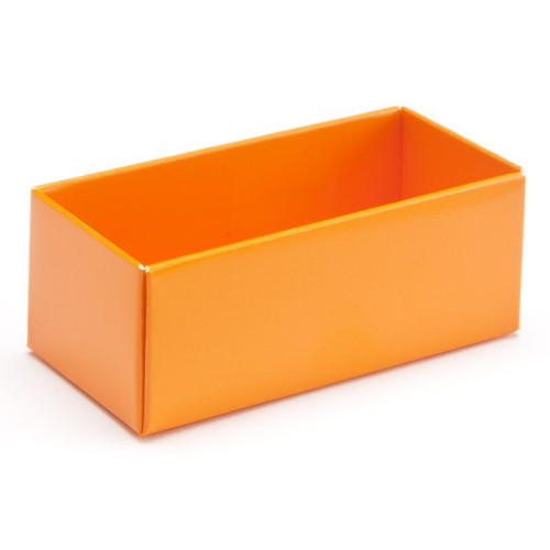 Fold-Up 2 Chocolate Box Base Only 78mm x 41mm x 32mm inÂ Orange
