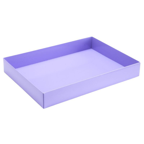 Fold-Up 24 Chocolate Box Base Only 221mm x 159mm x 32mm in Lilac