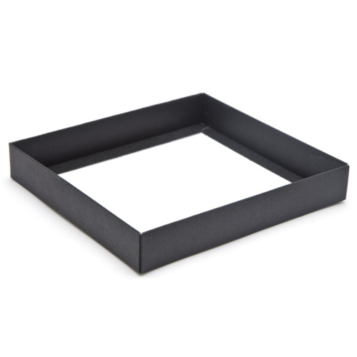 Plastic Tray Black 30x30cm (9 Units)