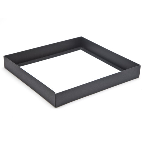 ElegantÂ Texture-Embossed Matt Finish 36 Choc Square Wibalin Gift Box BaseÂ Only 233mm x 218mm x 32mm in Black