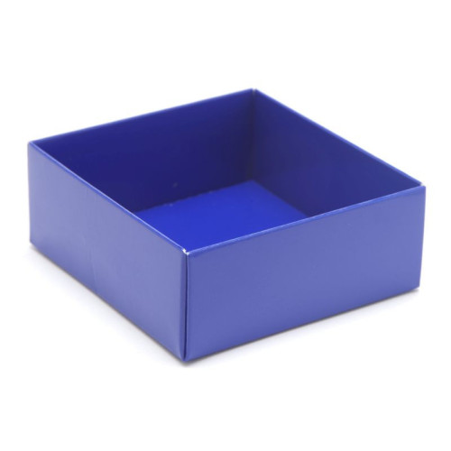 Fold-Up 4 Chocolate Box Base Only 78mm x 82mm x 32mm inÂ Blue