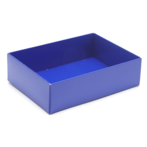 Fold-Up 6 Chocolate Box Base Only 112mm x 82mm x 32mm in Blue