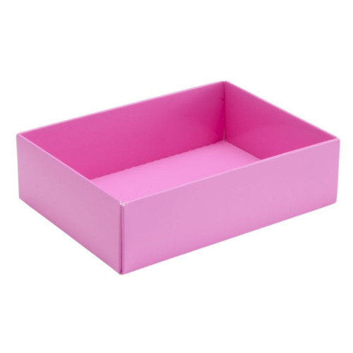 Fold-Up 6 Chocolate Box Base Only 112mm x 82mm x 32mm in Electric Pink