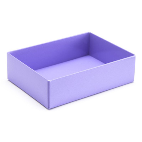 Fold-Up 6 Chocolate Box Base Only 112mm x 82mm x 32mm in Lilac