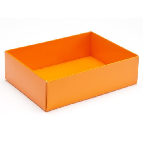 Fold-Up 6 Chocolate Box Base Only 112mm x 82mm x 32mm in Orange