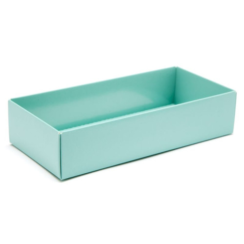 Fold-Up 8 Chocolate Box Base Only 159mm x 78mm x 32mm in Aqua