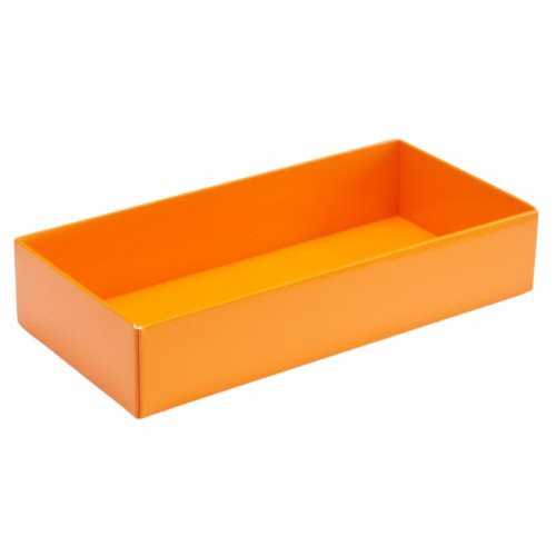 Fold-Up 8 Chocolate Box Base Only 159mm x 78mm x 32mm in Orange
