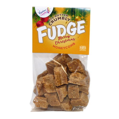 Merry Christmas Hand Broken All Butter Honeycomb Crumbly Fudge Grab Bags 150g