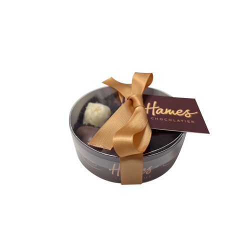 Hames Clearly Enjoyable - Clear Round Chocolate Assortment (Small) Gold & Brown