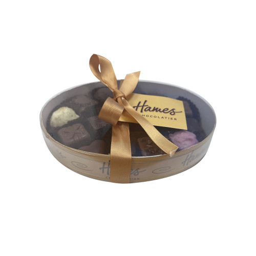 Hames Clearly Enjoyable - Clear Oval Chocolate Assortment (Large) Gold