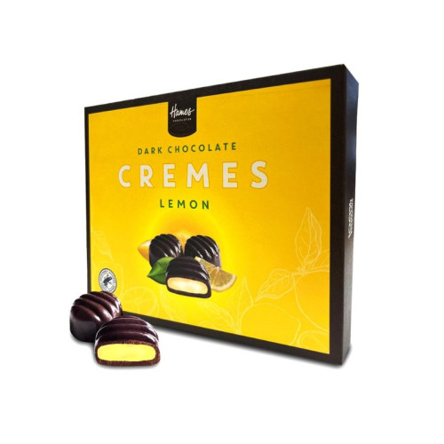 Hames - Dark Chocolate Fondant Lemon Cremes RA MB Cocoa