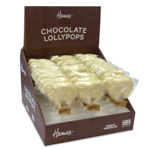 Hames - White Chocolate Farmyard Sheep Lollipop x Outer of 27