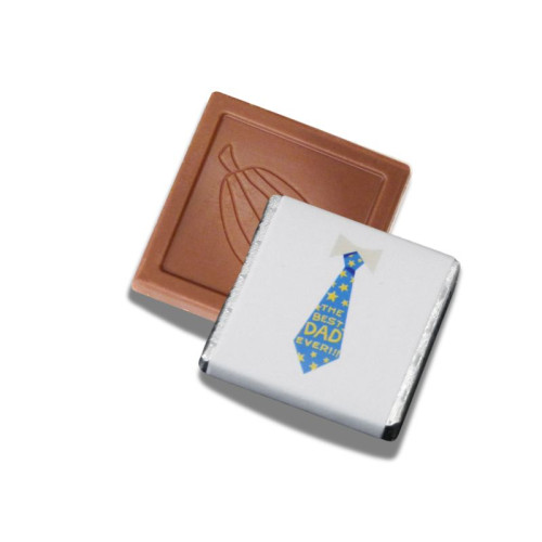 Milk Chocolate Neapolitans Wrapped in Silver Foil and Finished with "The Best Day Ever" Wrapper