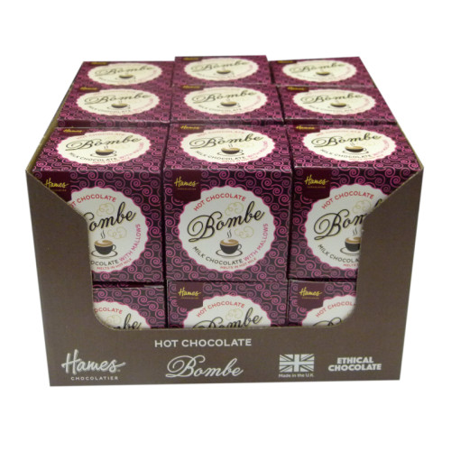 Hames Hot Chocolate Bombe - Milk Chocolate with an Explosion of Mini Mallows RA MB Cocoa x New SRP of 18