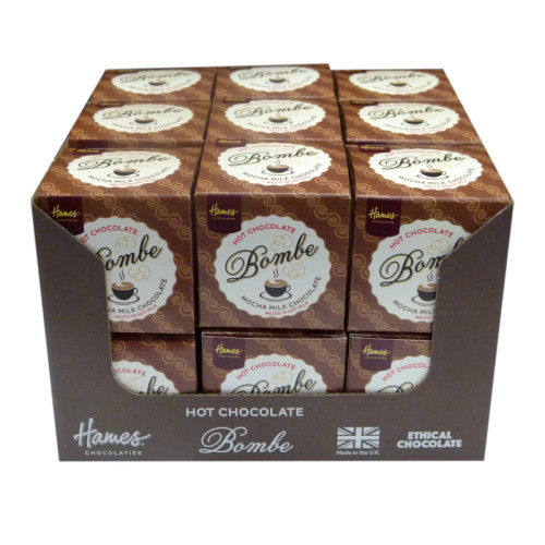 Hames Hot Chocolate Bombe - Milk Chocolate With a Shot of Mocha Flavouring RA MB Cocoa x New SRP of 18