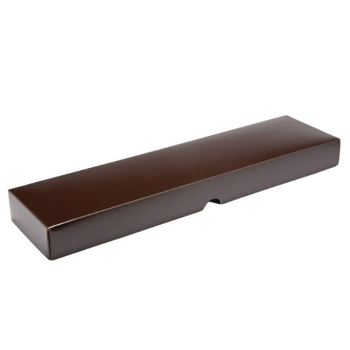 Fold-Up 16 Chocolate Box Lid Only 159mm x 310mm x 82mm x 32mm in Chocolate Brown