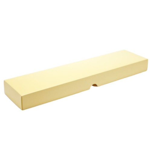 Fold-Up 16 Chocolate Box Lid Only 159mm x 310mm x 82mm x 32mm in Buttermilk Yellow