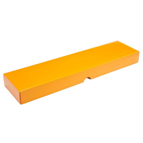 Fold-Up 16 Chocolate Box Lid Only 310mm x 82mm x 32mm in Orange
