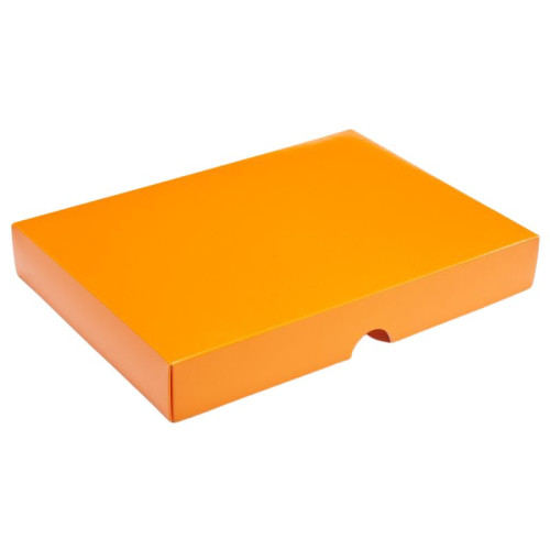 Fold-Up 24 Chocolate Box Lid Only 221mm x 159mm x 32mm inÂ Orange
