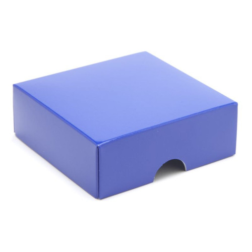 Fold-Up 4 Chocolate Box Lid Only 78mm x 82mm x 32mm inÂ Blue