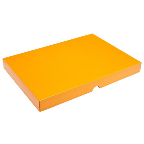 Fold-Up 48 Chocolate Box Lid Only 312mm x 217mm x 32mm inÂ Orange