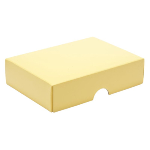 Biodegradable Fold-Up 6 Chocolate Box Lid Only 112mm x 82mm x 32mm in Buttermilk