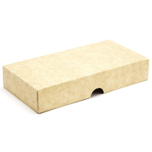 Biodegradable Fold-Up 8 Chocolate Box Lid Only 159mm x 78mm x 32mm in Natural Kraft
