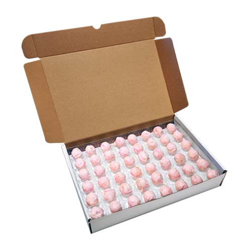 Loose Truffles - White Chocolate Strawberry (Pink) Truffles (96 Truffles Per Box)