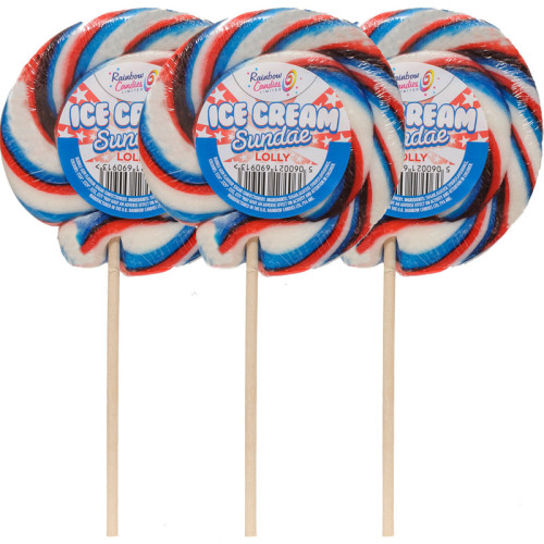 Rock Wheel Lollipop - Ice Cream Sundae x Outer of 12