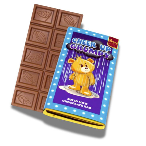 Sentiment - Personal 60g Milk Chocolate Bar - Cheer Up Grumpy
